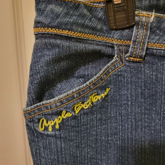 Apple Bottoms Blue Denim Jeans with Contrast Stitching - Picture 4 of 8